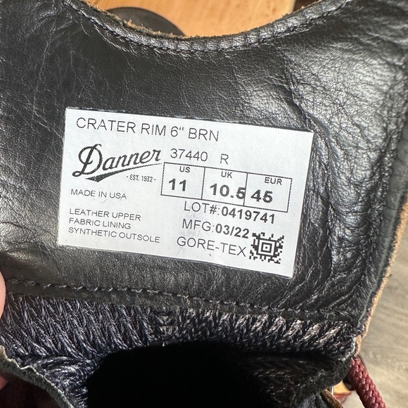 Danner Crater Rim Size 11 - Picture 5 of 5